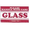 Roll of 2" x 3" Fragile Shipping Labels  Please Handle with Care Glass Thank You